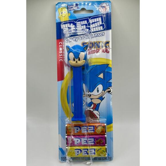 ~*NIP*~SONIC The Hedgehog  PEZ Dispenser -Classic Edition- Blemished Packing - Picture 1 of 3
